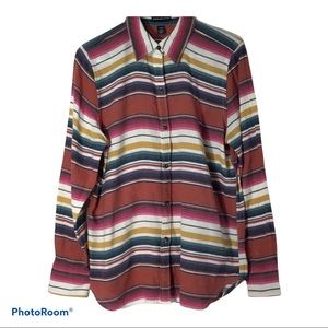 Aztec  Multi Stripe 100% Cotton Shirt L